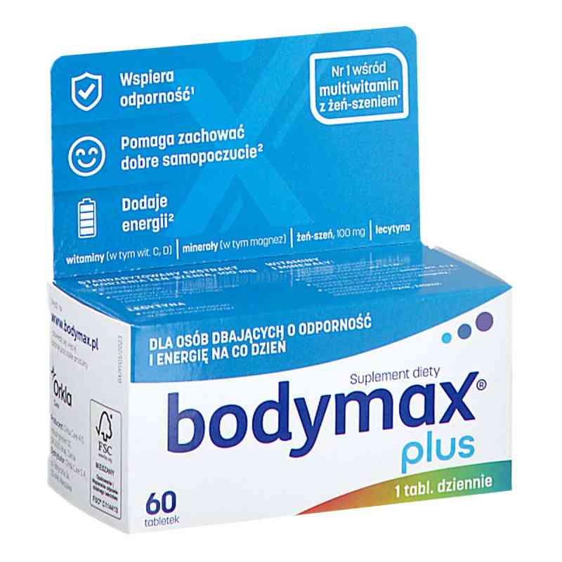 BODYMAX Plus tabletki 60 tabl. od ORKLA CARE A/S PZN 08303471