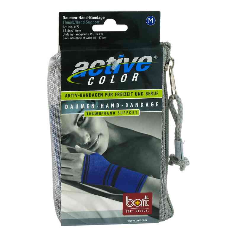 Bort Activecolor Daumen Hand Band.medium blau 1 szt. od Bort GmbH PZN 05873520