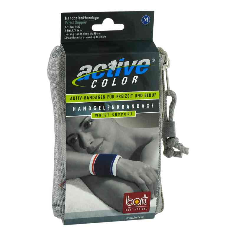 Bort Activecolor Handgelenkbandage medium blau 1 szt. od Bort GmbH PZN 06914356