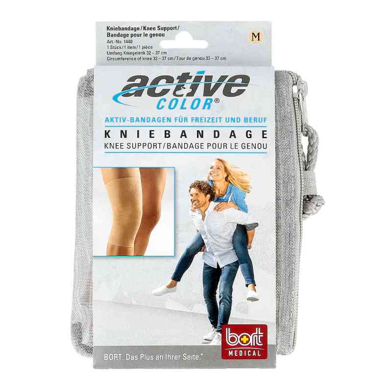 Bort Activecolor Kniebandage medium haut 1 szt. od Bort GmbH PZN 06914652