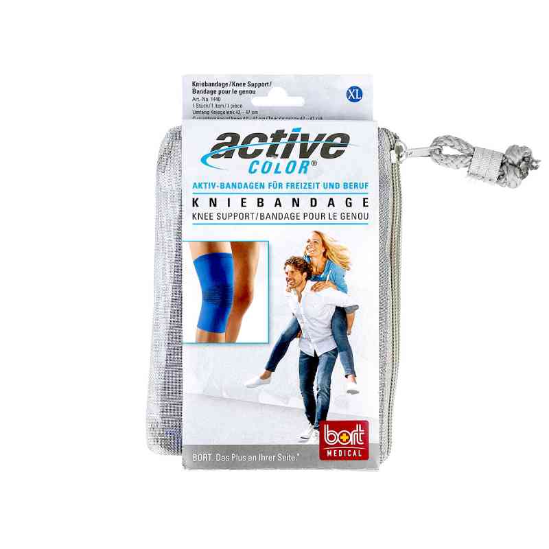 Bort Activecolor Kniebandage x-large blau 1 szt. od Bort GmbH PZN 06914557