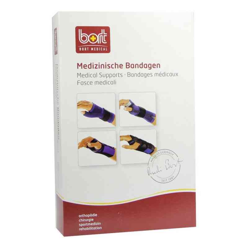Bort Handgelenkstuetze m.Daumenaus.medium blau 1 szt. od Bort GmbH PZN 04547149