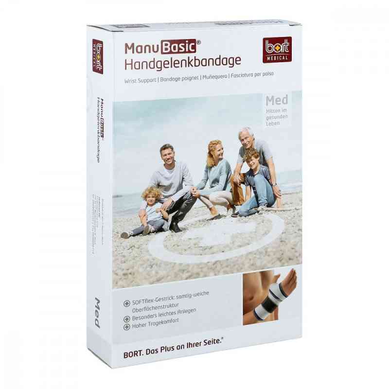Bort Manubasic Bandage rechts x-large schwarz 1 szt. od Bort GmbH PZN 02759462