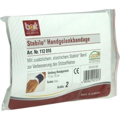 Bort Stabilo Handgelenkbandage Gr.2 blau 1 szt. od Bort GmbH PZN 08527480
