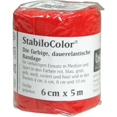 Bort Stabilocolor Binde 6cm rot 1 szt. od Bort GmbH PZN 08831002