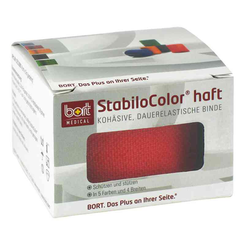 Bort Stabilocolor haft Binde 4cm rot 1 szt. od Bort GmbH PZN 08829399