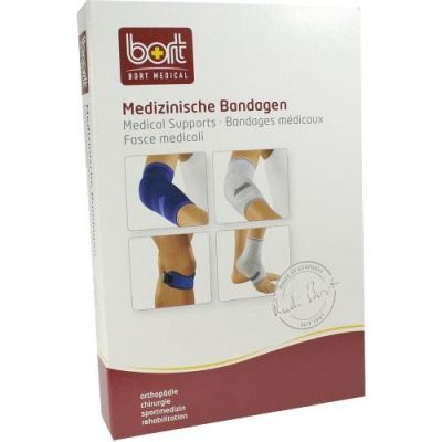 Bort Zweizug Kniestuetze medium blau 1 szt. od Bort GmbH PZN 06084400