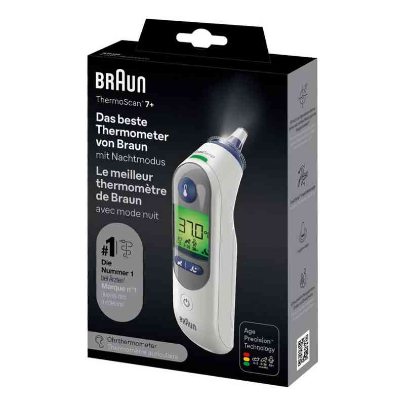 Braun Thermoscan 7+ Infrarot-ohrthermometer 1 szt. od KAZ Europe SA PZN 14286017
