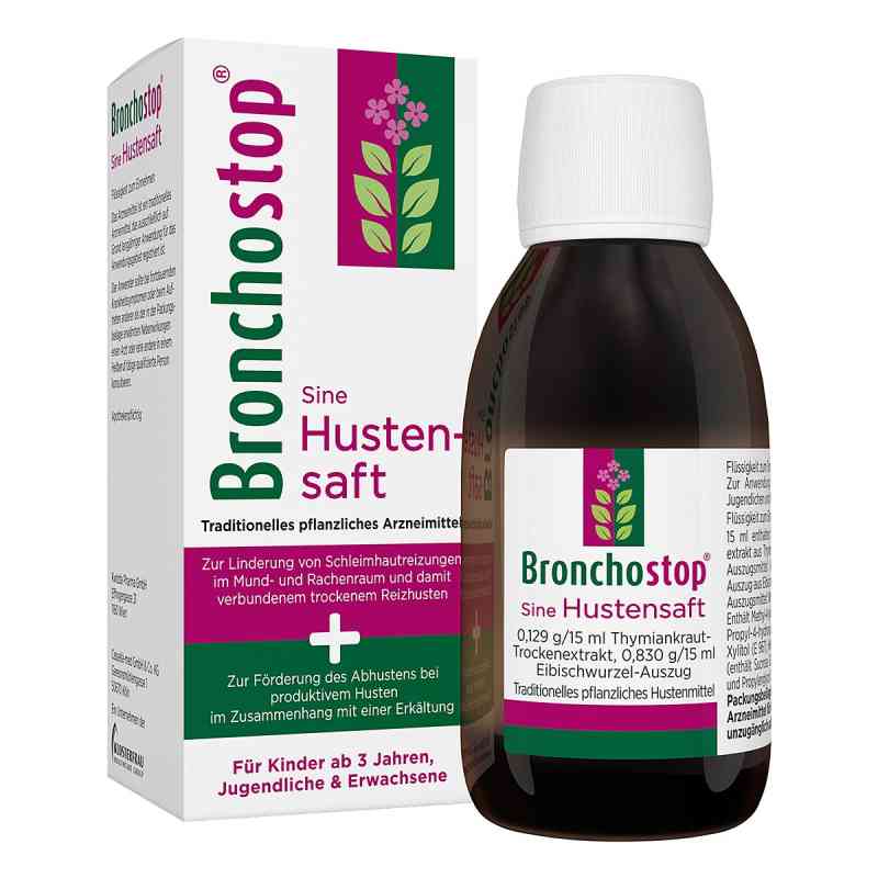 Bronchostop Sine — syrop przeciwkaszlowy 200 ml od MCM KLOSTERFRAU Vertr. GmbH PZN 16620236