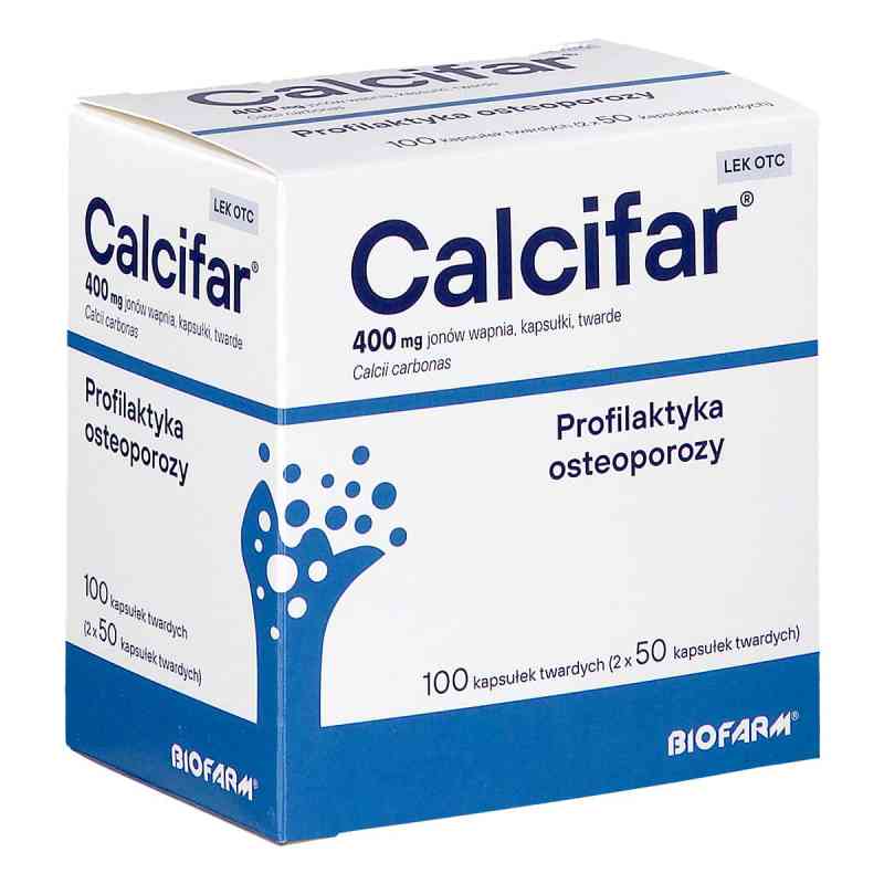 Calcifar kapsułki twarde 100  od BIOFARM SP. Z O.O. PZN 08306531