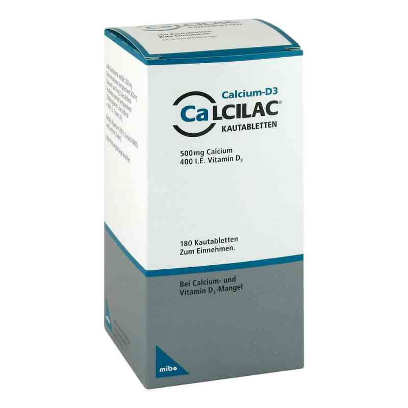 Calcilac 500 mg/400 jednostek międzynarodowych 180 szt. od MIBE GmbH Arzneimittel PZN 09091079