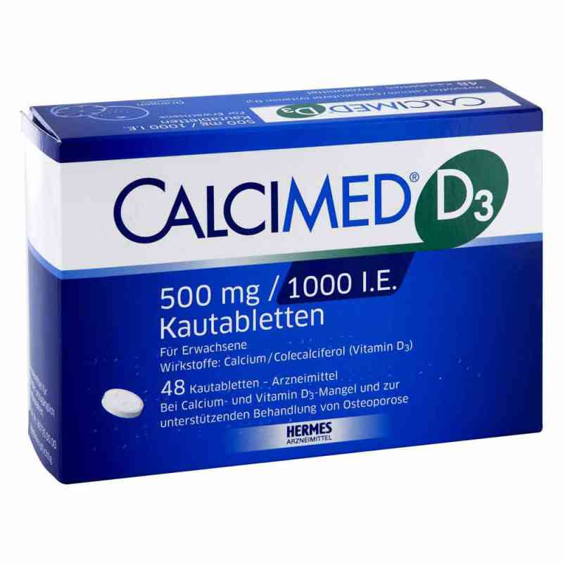 Calcimed D3 500 mg/1000 I.e. Kautabletten 48 szt. od HERMES Arzneimittel GmbH PZN 07682505