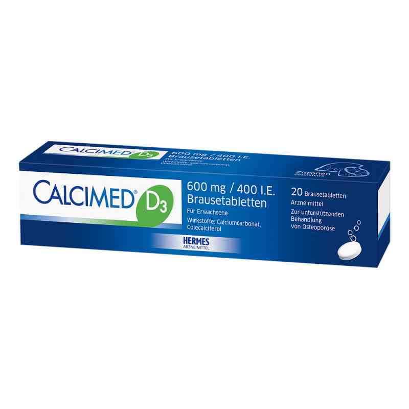 Calcimed D3 600 mg/400 I.e. Brausetabletten 20 szt. od HERMES Arzneimittel GmbH PZN 09750116