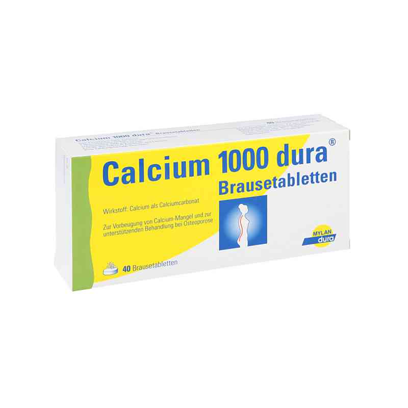 Calcium 1000 dura Brausetabletten 40 szt. od Mylan Healthcare GmbH PZN 07730291