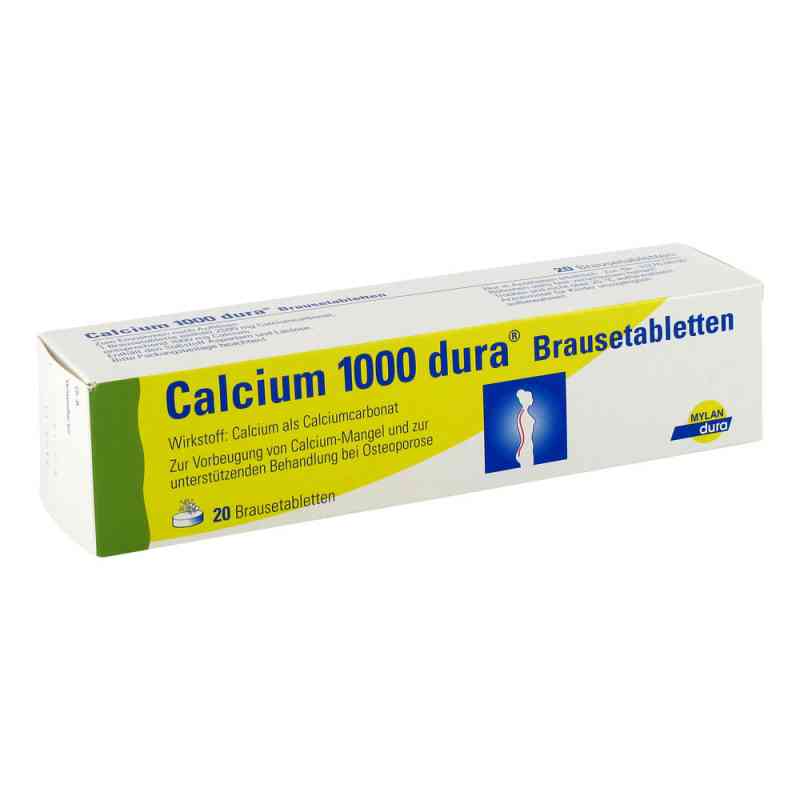 Calcium 1000 dura tabletki musujące 20 szt. od Mylan Healthcare GmbH PZN 07730285
