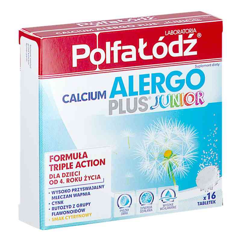 Calcium Alergo PLUS JUNIOR Laboratoria PolfaŁódź tabletki musują 16  od SENSILAB POLSKA SP. Z O.O.- S.K.A. PZN 08304306