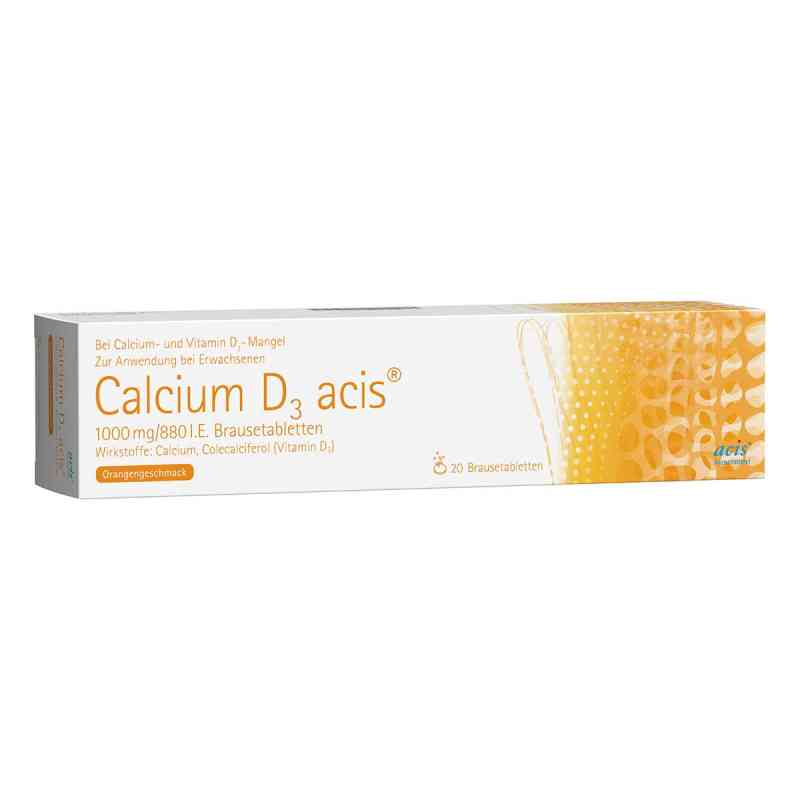 Calcium D3 acis 1000 mg/880 I.e. Brausetabl. 20 szt. od MIBE GmbH Arzneimittel PZN 02842708