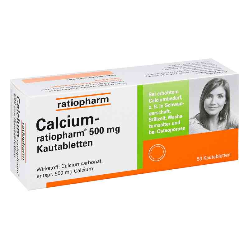 Calcium Ratiopharm 500 mg Kautabletten 50 szt. od ratiopharm GmbH PZN 11657602