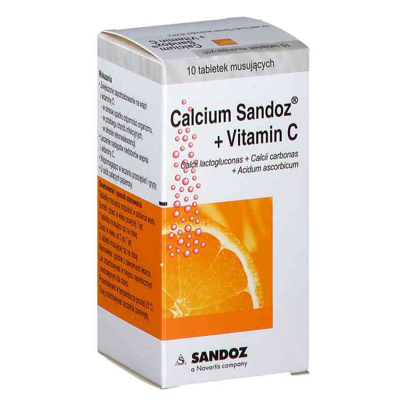 Calcium-Sandoz+Vitamin C tabletki musujące 10 tabl. od FAMAR LYON,FRANCE PZN 08302435