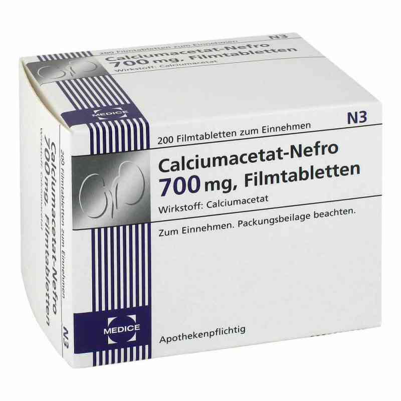 Calciumacetat Nefro 700 mg tabletki 200 szt. od MEDICE Arzneimittel Pütter GmbH&Co.KG PZN 04133229