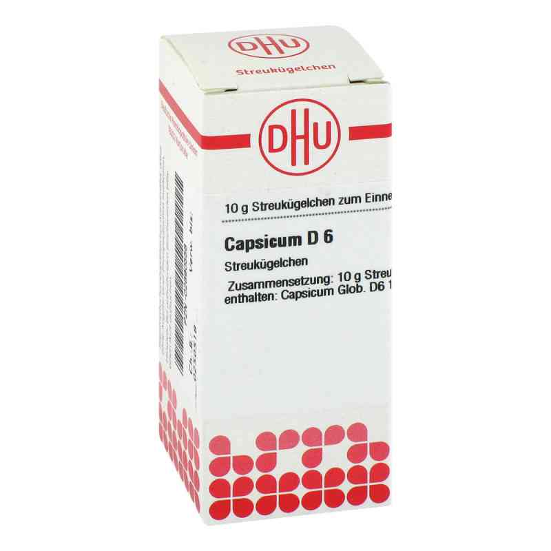 Capsicum D 6 Globuli 10 g od DHU-Arzneimittel GmbH & Co. KG PZN 02890558