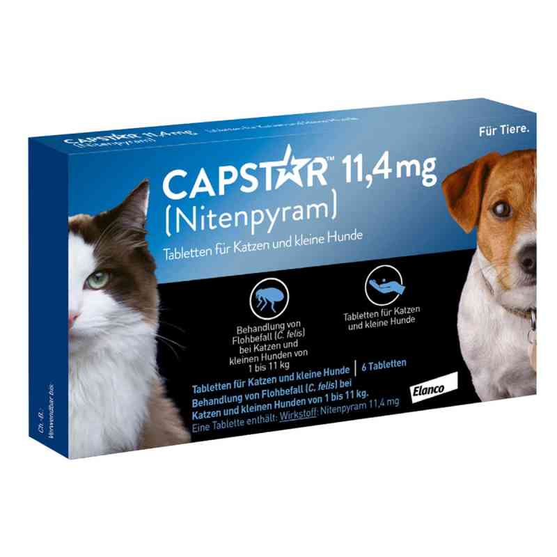 Capstar 11,4 mg f.Katzen u.kleine Hunde tabletki 6 szt. od Elanco Deutschland GmbH PZN 01276359