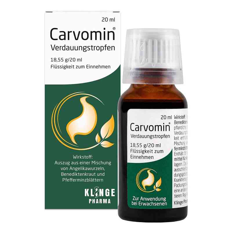 Carvomin krople na trawienie 20 ml od Klinge Pharma GmbH PZN 02470514