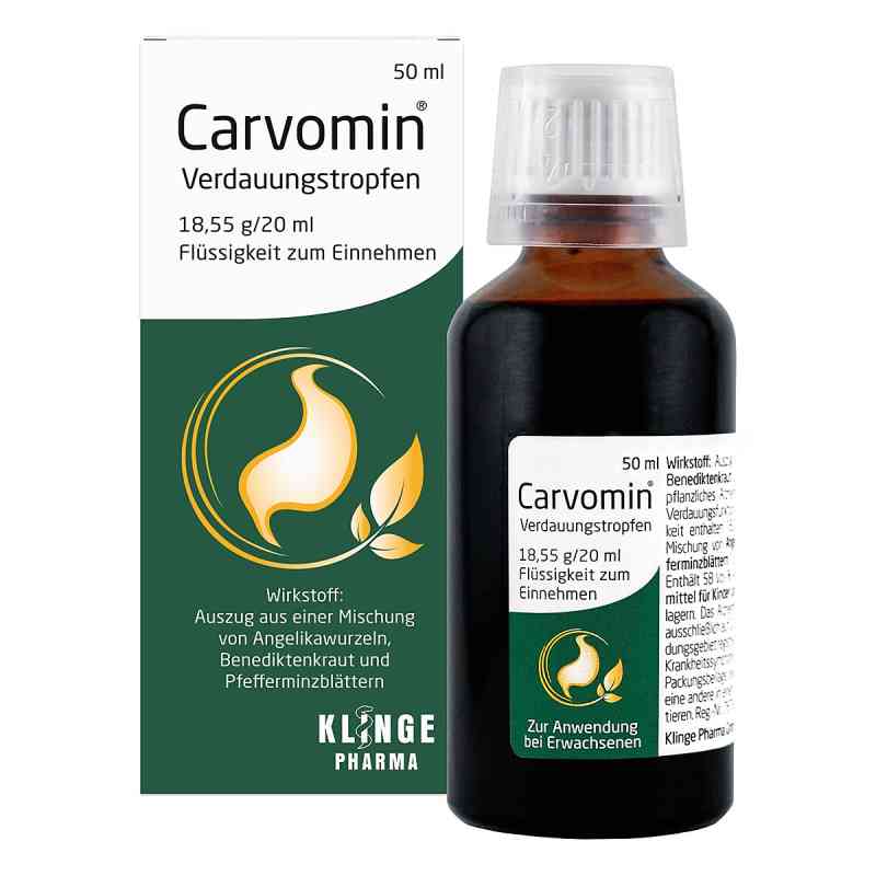 Carvomin krople na trawienie 50 ml od Klinge Pharma GmbH PZN 02470520