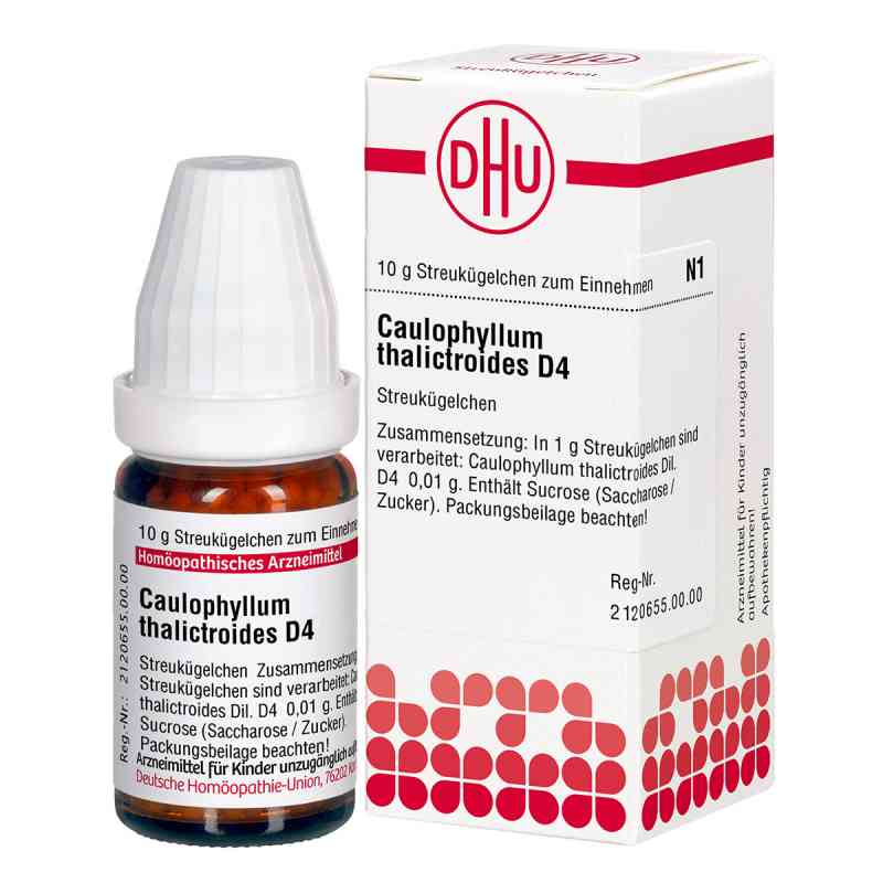Caulophyllum Thalictroides D 4 Globuli 10 g od DHU-Arzneimittel GmbH & Co. KG PZN 02890009