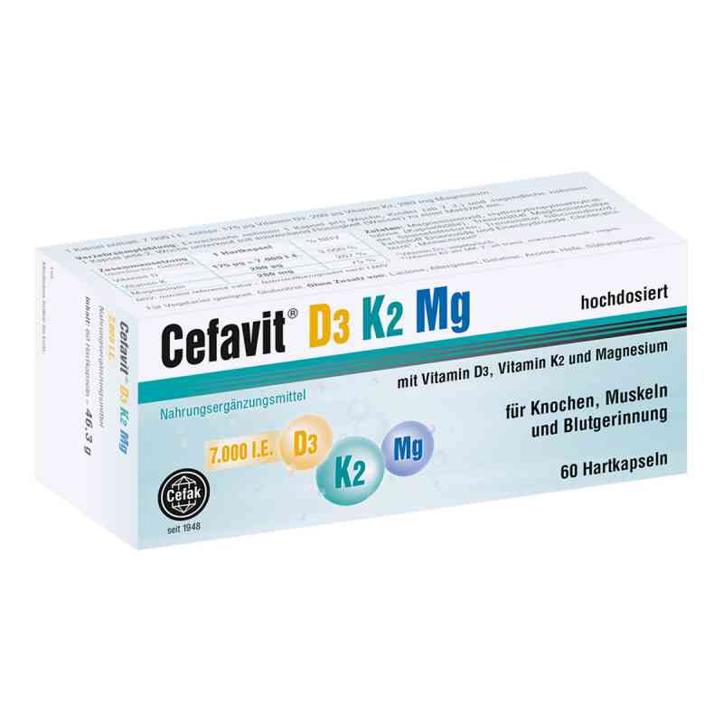 Cefavit D3 K2 Mg 7.000 I.e. kapsułki twarde 60 szt. od Cefak KG PZN 15580173