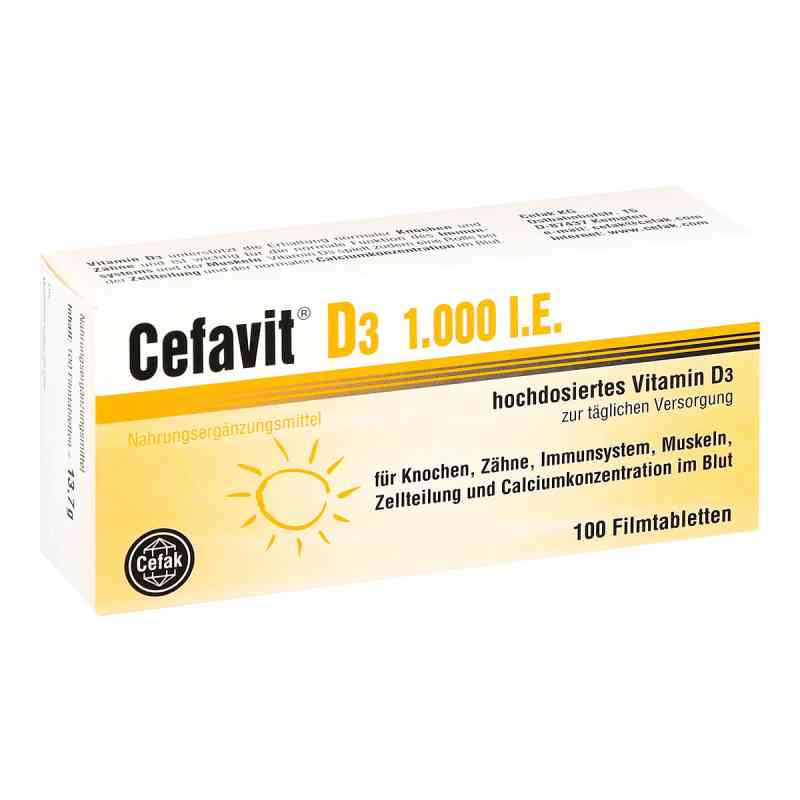 Cefavit witamina D3 1.000 I.e. tabletki powlekane 100 szt. od Cefak KG PZN 12490009