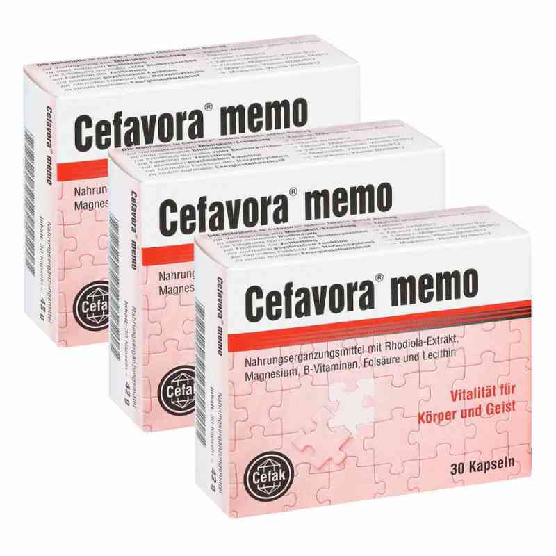 Cefavora memo Weichgelatinekapseln 3X30 szt. od Cefak KG PZN 08100420