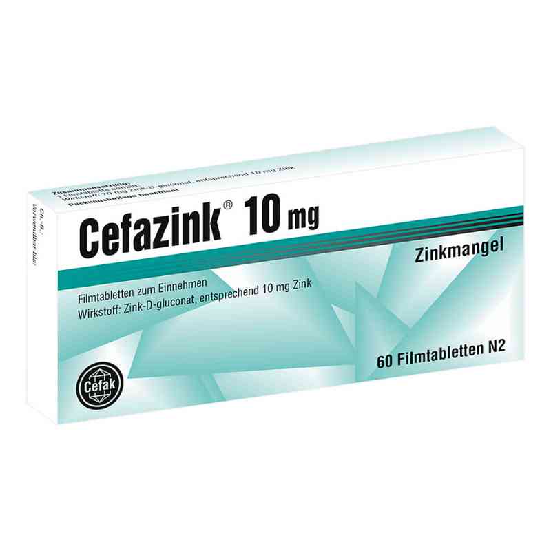 Cefazink 10 mg Filmtabletten 60 szt. od Cefak KG PZN 10549282