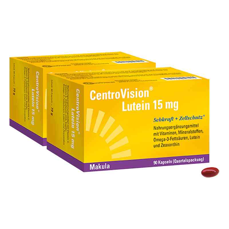Centrovision Lutein 15 mg Kapseln 2x90 szt. od OmniVision GmbH PZN 08100876