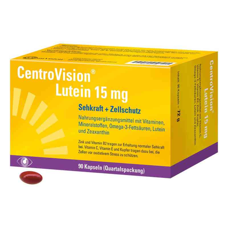 Centrovision Lutein 15 mg kapsułki 90 szt. od OmniVision GmbH PZN 15401302