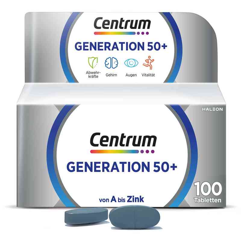 Centrum Generation 50+ Tabletki 100 szt. od Haleon Germany GmbH PZN 14170533