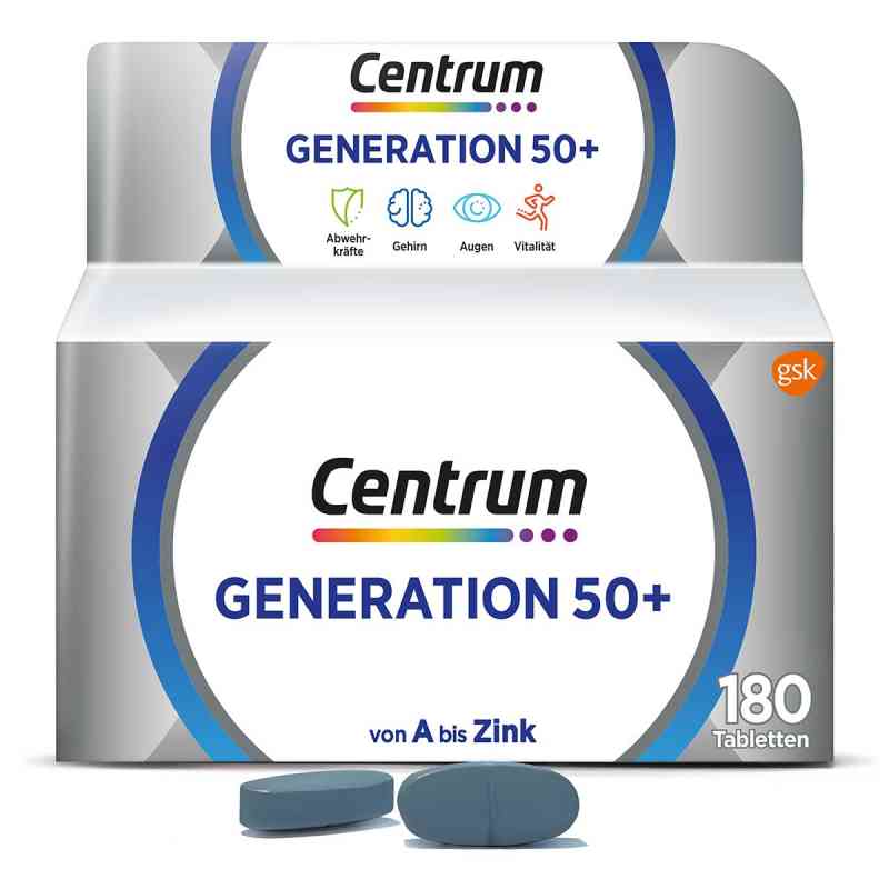 Centrum Generation 50+ Tabletki 180 szt. od GlaxoSmithKline Consumer Healthc PZN 14170556