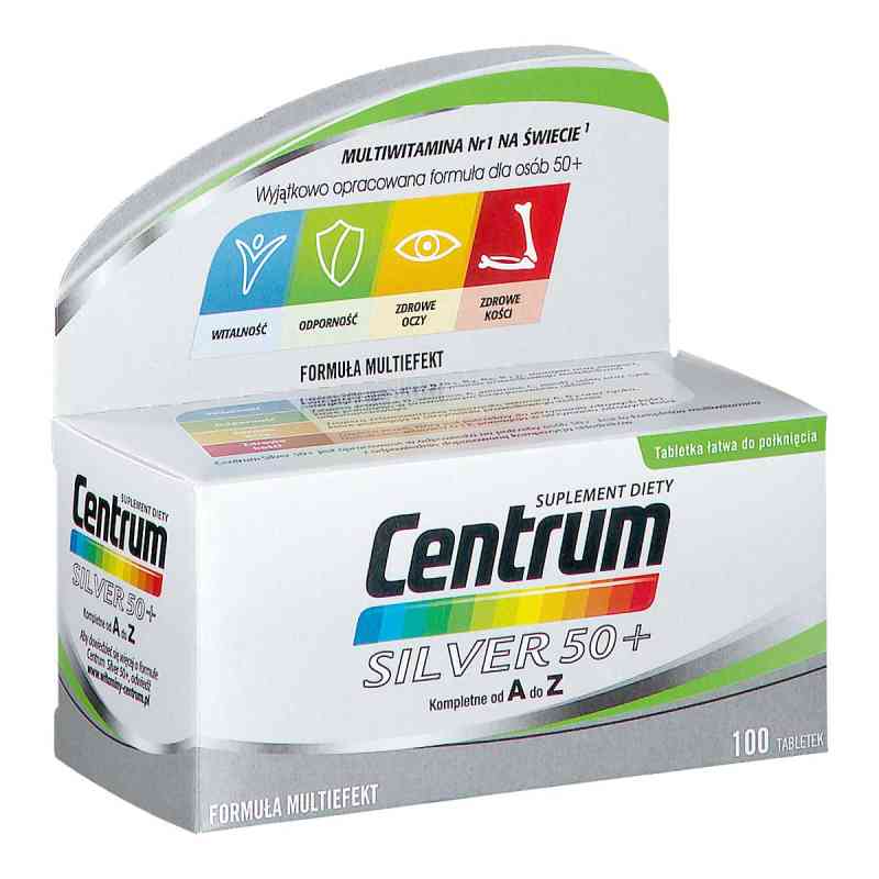 Centrum Silver 50+ tabletki 100  od GLAXOSMITHKLINE CONSUMER HEALTHCARE SP. Z O.O. PZN 08303169