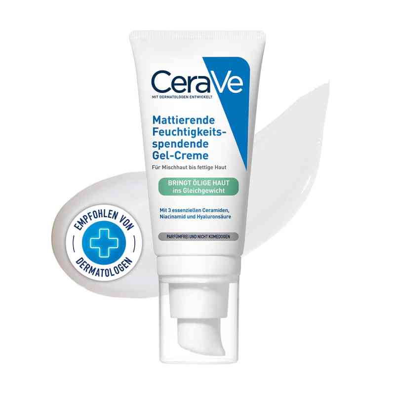 Cerave Feuchtigkeitsspendende Gel-creme Matt 52 ml od L'Oreal Deutschland GmbH PZN 19305831