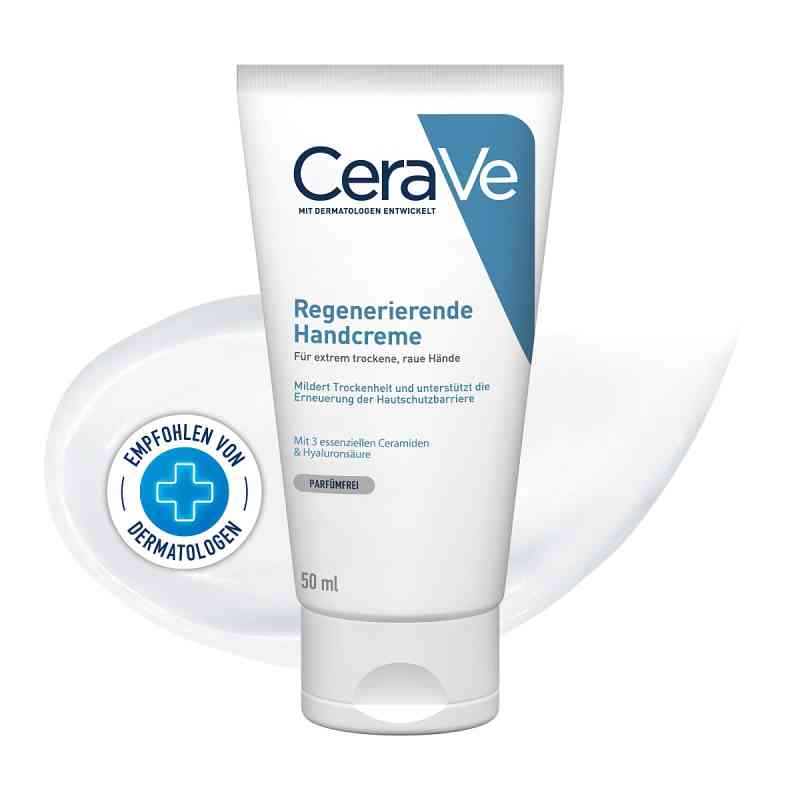 CeraVe regenerujący krem do rąk z ceramidami do bardzo suchej i  50 ml od L'Oreal Deutschland GmbH PZN 14017694