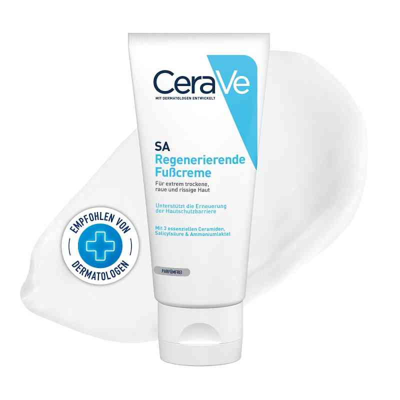 CeraVe SA regenerujący krem do stóp z ceramidami do skóry suchej 88 ml od L'Oreal Deutschland GmbH PZN 14017688