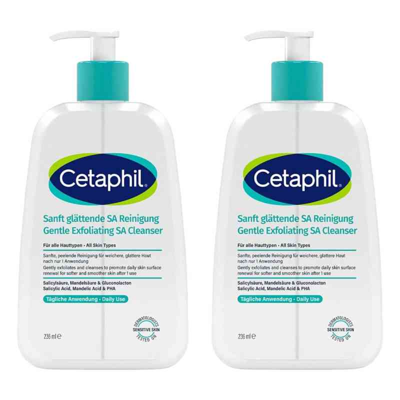 Cetaphil Delikatnie wygładzający żel oczyszczający SA 2x236 ml od Galderma Laboratorium GmbH PZN 08107448