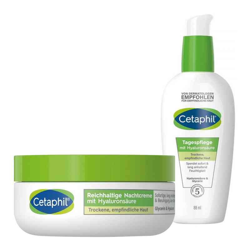 Cetaphil Krem na dzień z kwasem hialuronowym + Bogaty krem na no 88+48 ml od Galderma Laboratorium GmbH PZN 08105078