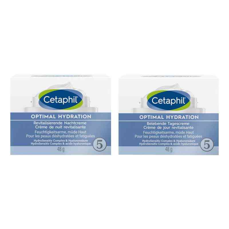 Cetaphil Optimal Hydration Odżywczy krem na dzień + krem na noc 2x48 g od Galderma Laboratorium GmbH PZN 08105021