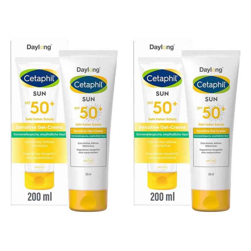 Cetaphil Sun Daylong SPF 50+ Żel-krem do skóry wrażliwej 2x200 ml od Galderma Laboratorium GmbH PZN 08107444