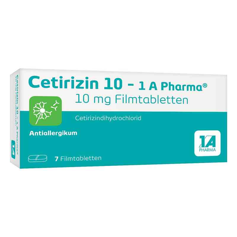 Cetirizin 10 1a Pharma tabletki powlekane 7 szt. od 1 A Pharma GmbH PZN 03823564