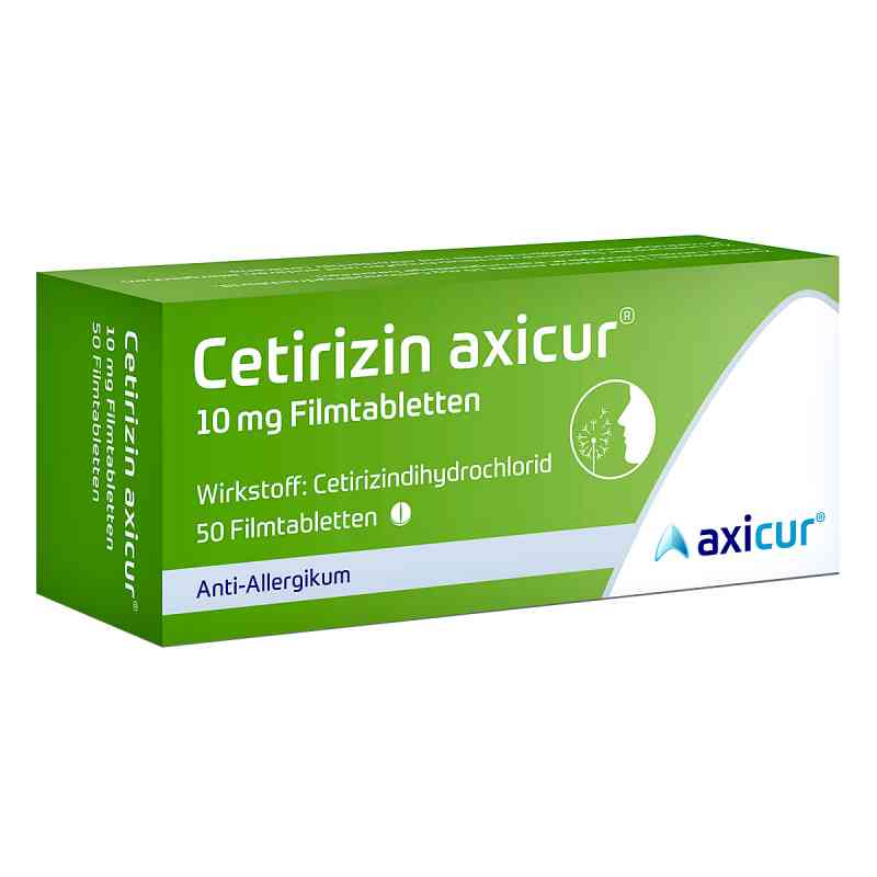 Cetirizin axicur 10 mg tabletki powlekane 50 szt. od  PZN 14293514