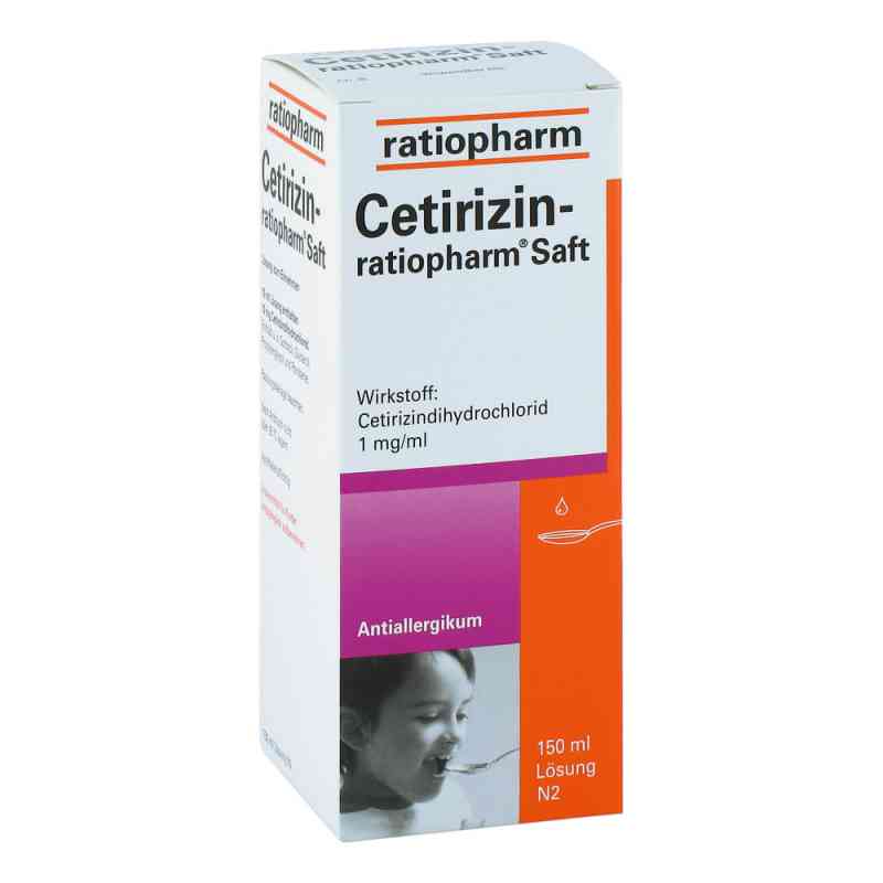 Cetirizin ratiopharm syrop 150 ml od ratiopharm GmbH PZN 02191091