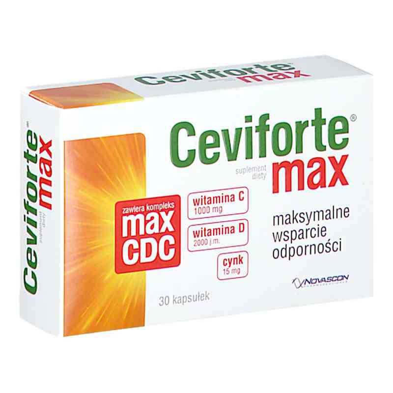 Ceviforte Max kapsułki 30  od NOVASCON PHARMACEUTICALS SP. Z O.O. PZN 08303161