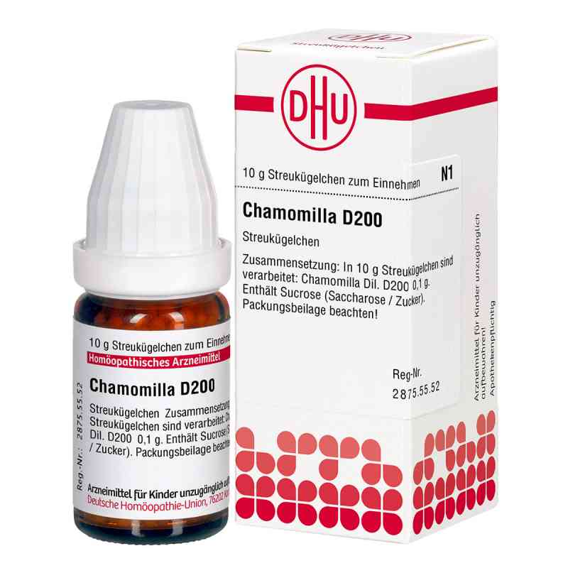 Chamomilla D 200 Globuli 10 g od DHU-Arzneimittel GmbH & Co. KG PZN 02896294